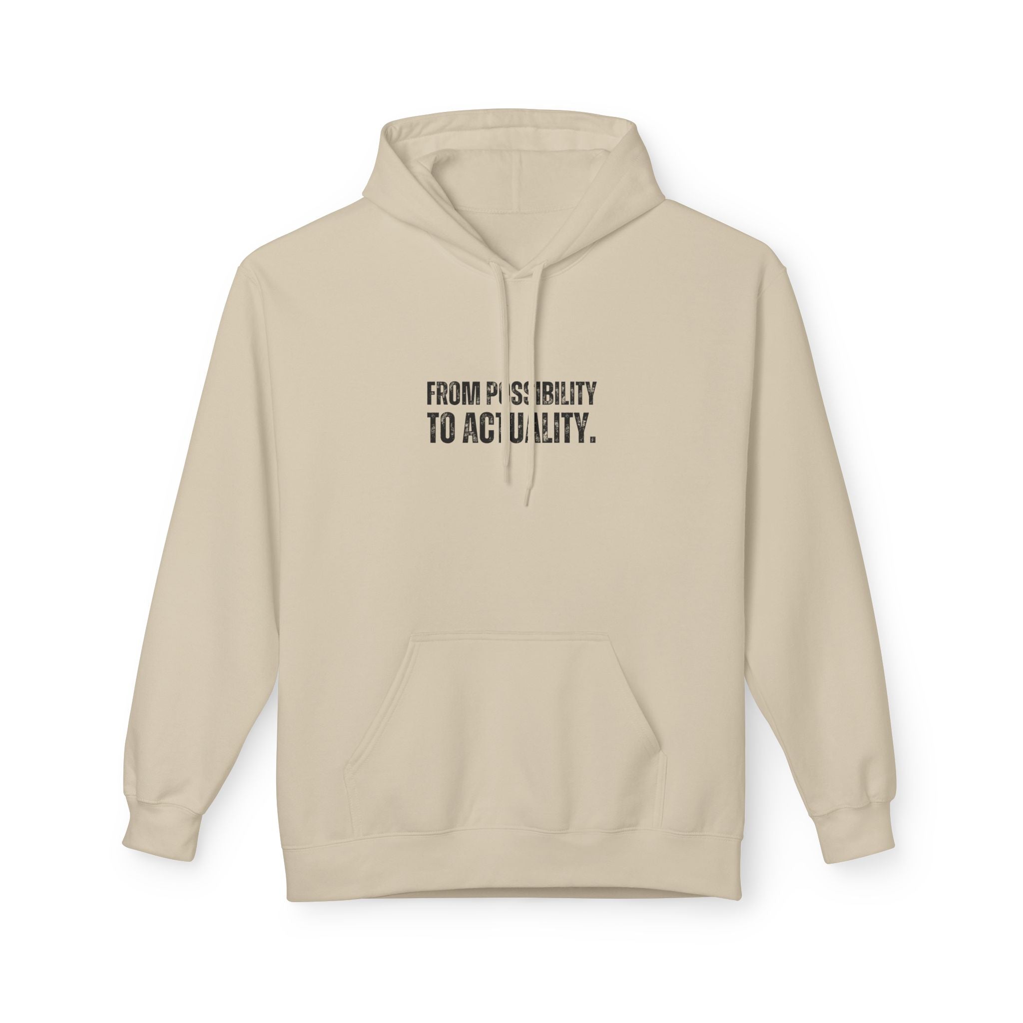 Ancient Quotes Fleece Hoodie | From Possibility to Actuality - Mythos Design