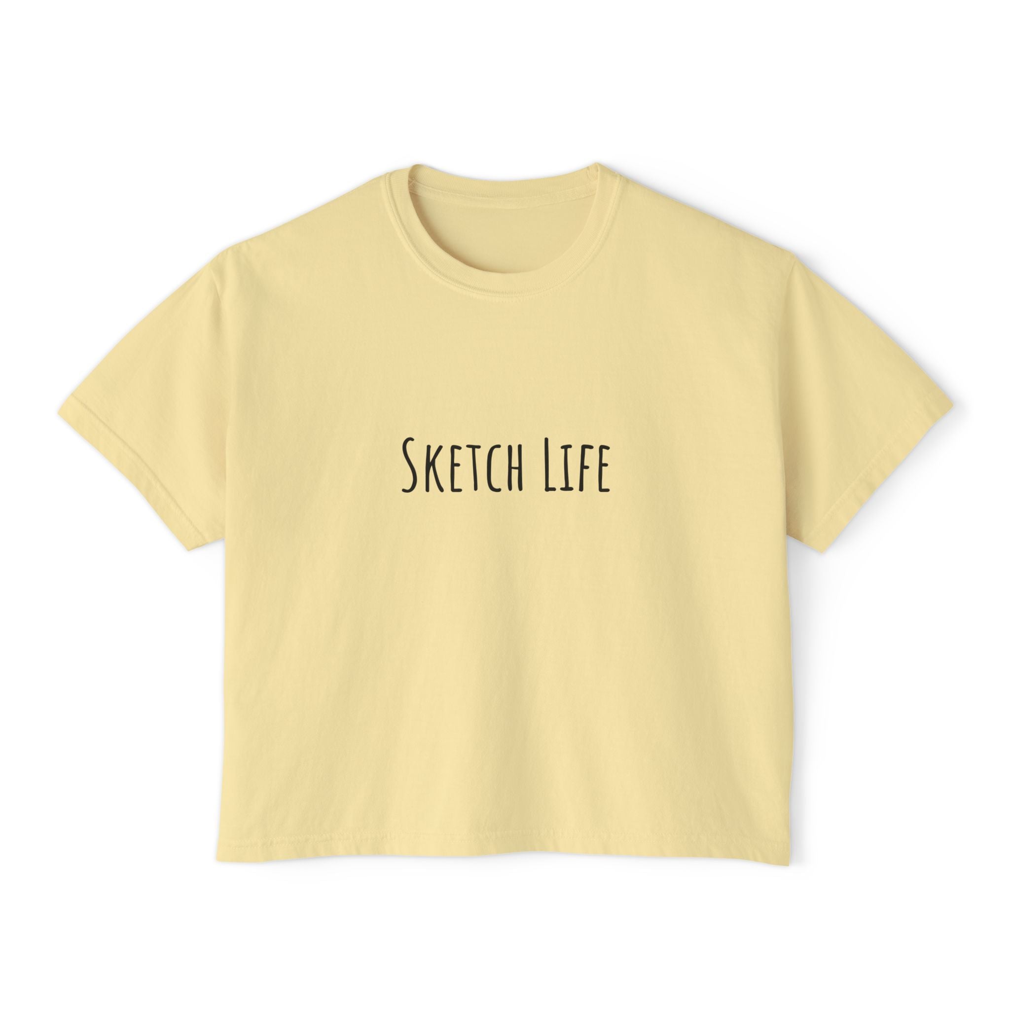 Boxy Artist Shirt | Sketch Life | Art Pun Series Gift - Mythos Design