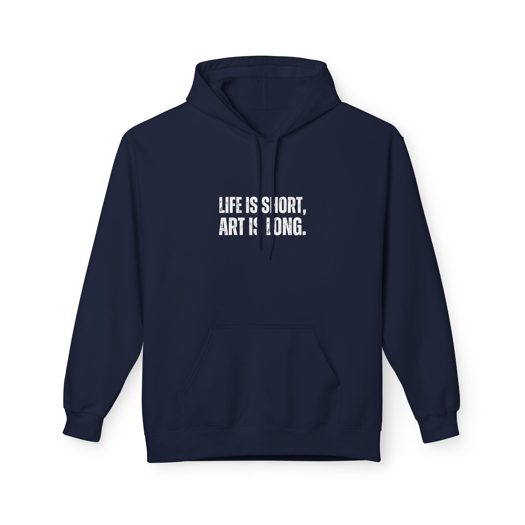 Ancient Quotes Fleece Hoodie | Life is Short, Art is Long - Mythos Design