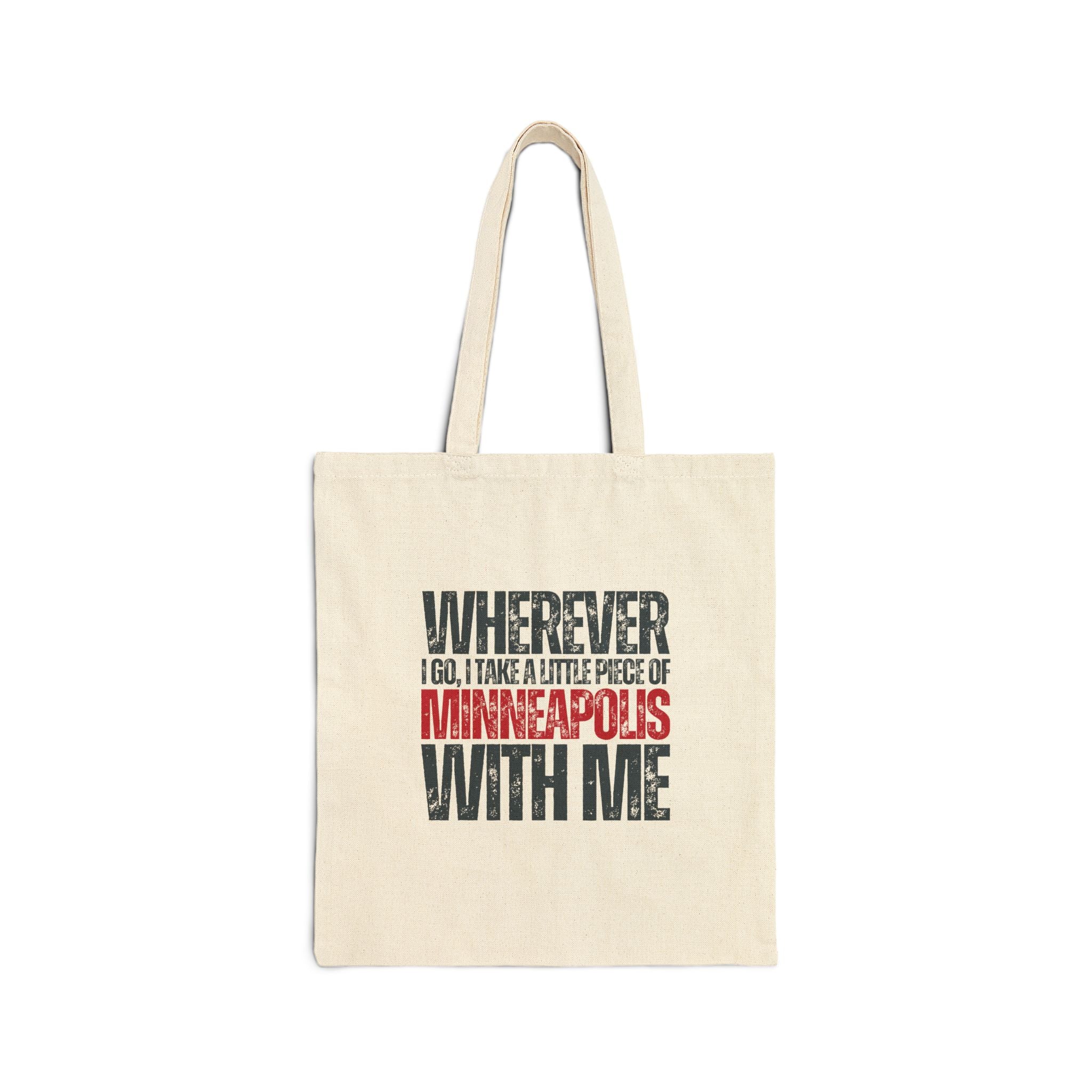 Canvas Tote Bag, Minneapolis | Cities Collection - Mythos Design